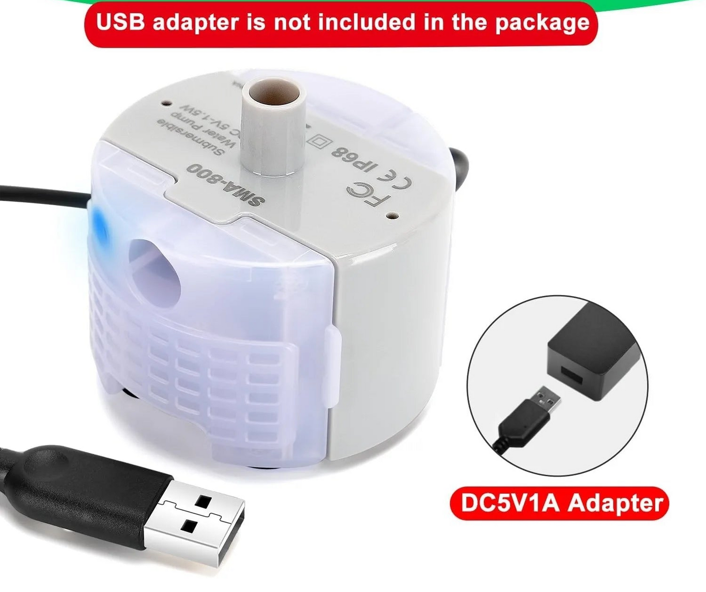 Cat Water Fountain Pump Replacement - SMA-800 Submersible Motor