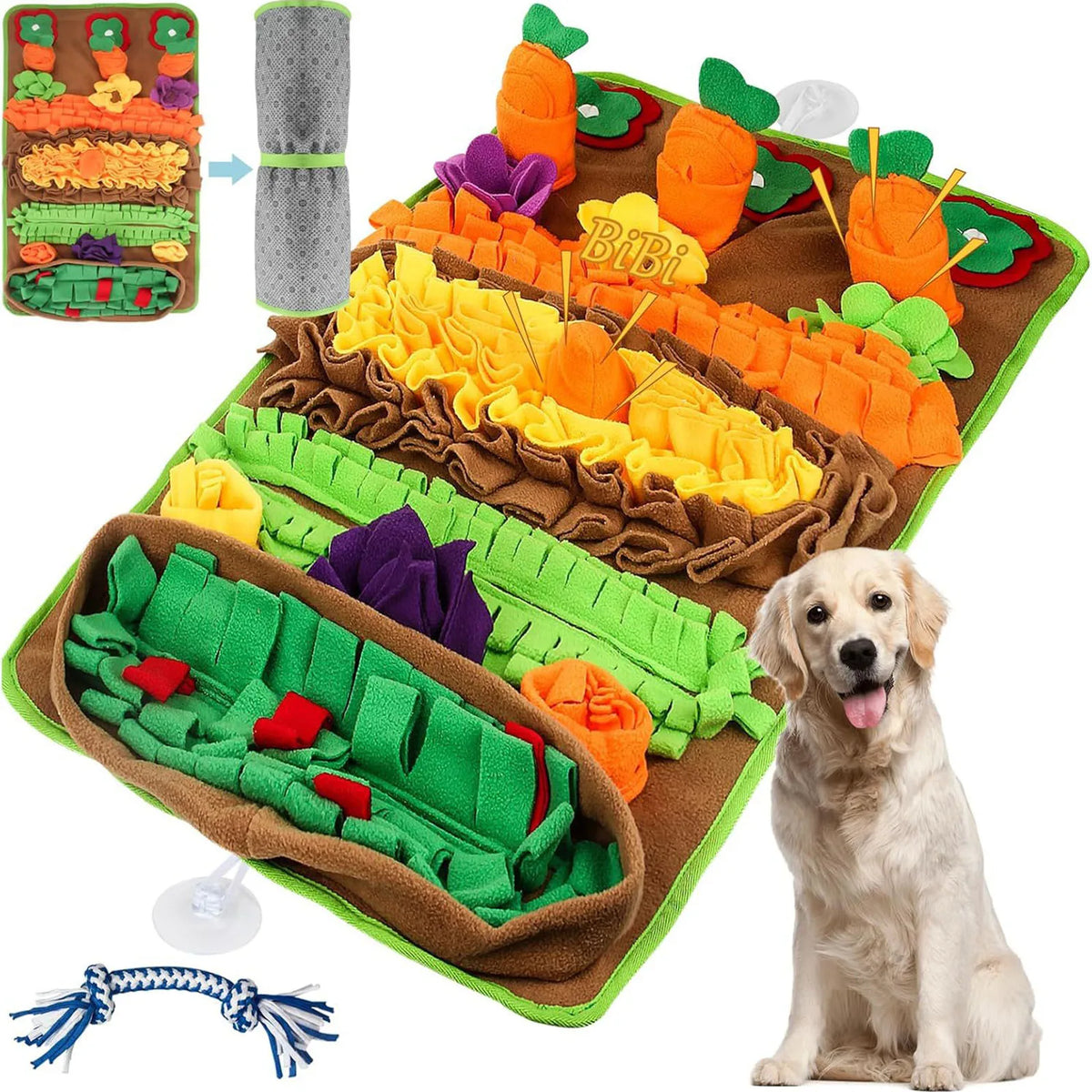 Garden Vegetable Dog Foraging Puzzle