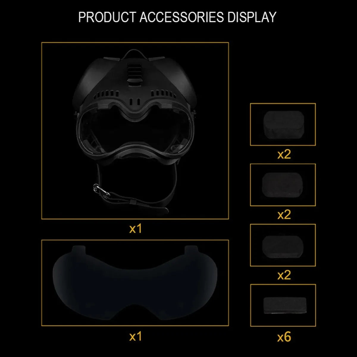 K9 Tactical Dog Helmet with Dual Goggles for Medium & Large Working Dogs