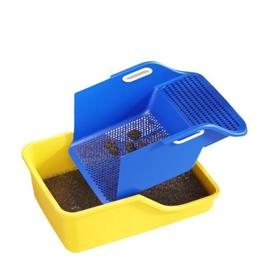 Extra Large Semi-Enclosed Cat Litter Box — Splash-Proof, Easy-Clean, Multi-Cat