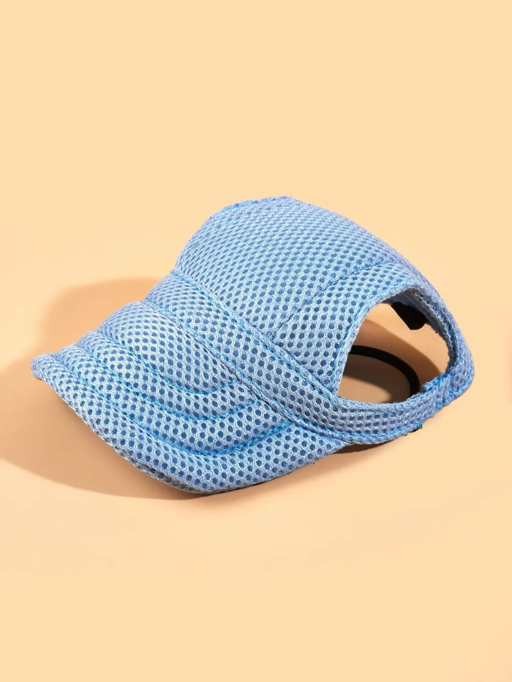 Mesh Dog & Cat Baseball Sun Cap with Ear Holes | Adjustable Outdoor Summer Sunhat for Puppies & Small to Large Dogs