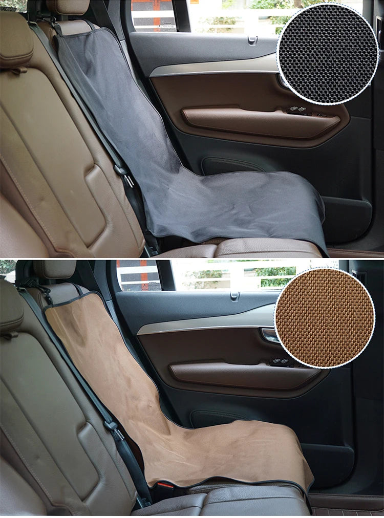 Waterproof Pet Car Seat Cover & Back Seat Protector Mat for Dogs & Cats