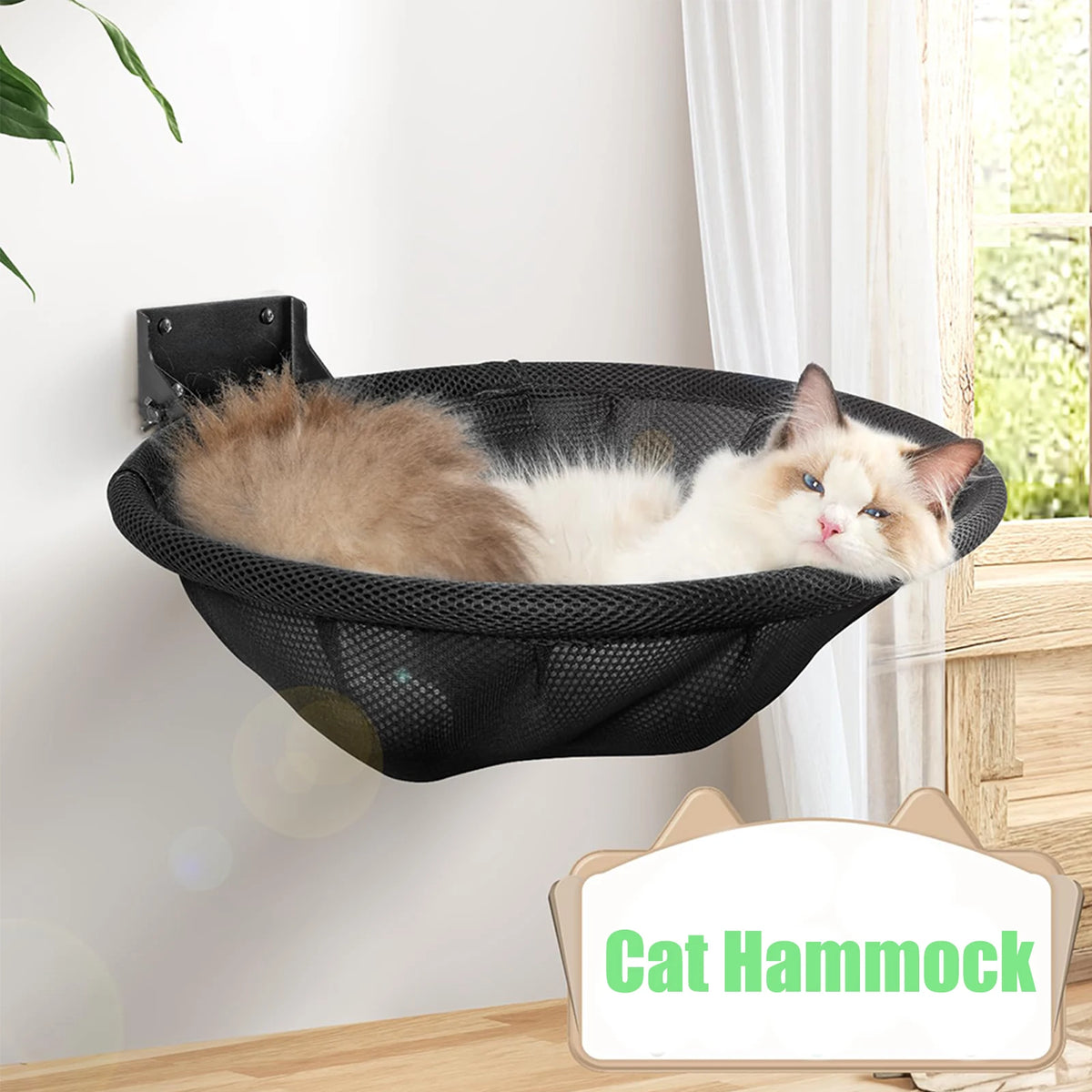 Foldable Wall-Mounted Cat Hammock