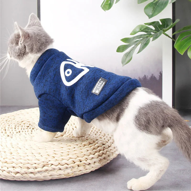 Fish Bone Print Pet Jumper
