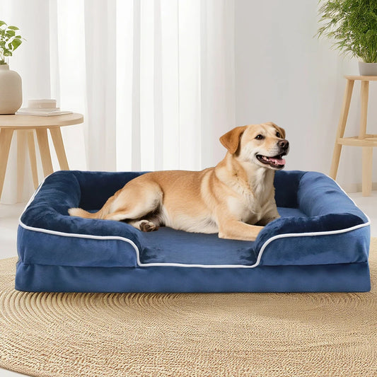 Extra Large Orthopedic Dog Sofa Bed with Washable Removable Cover
