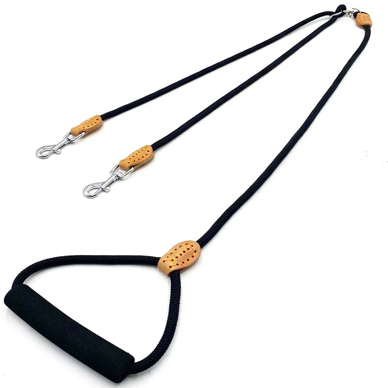Double laisse en Y pour chien (120 cm)