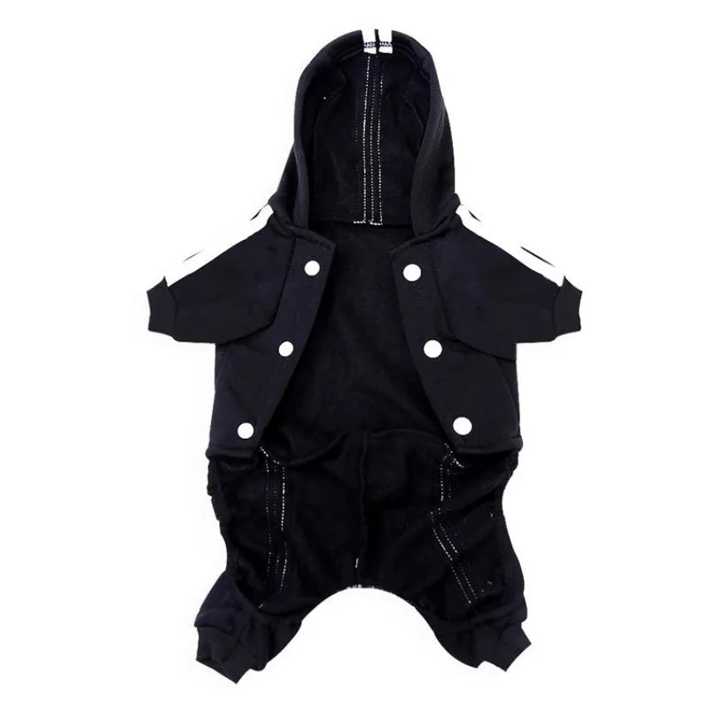 Winter Dog Jumpsuit - Warm Fleece Hoodie for Small to Large Dogs