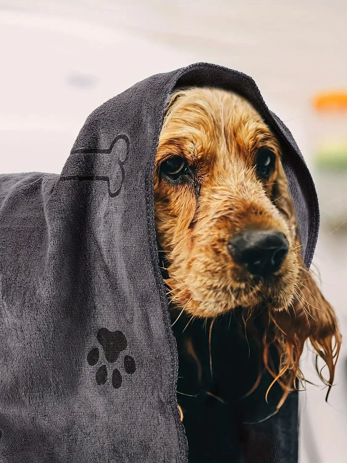 Serviette pour animaux de compagnie en microfibre à séchage rapide - Serviette de bain super absorbante pour chiens et chats
