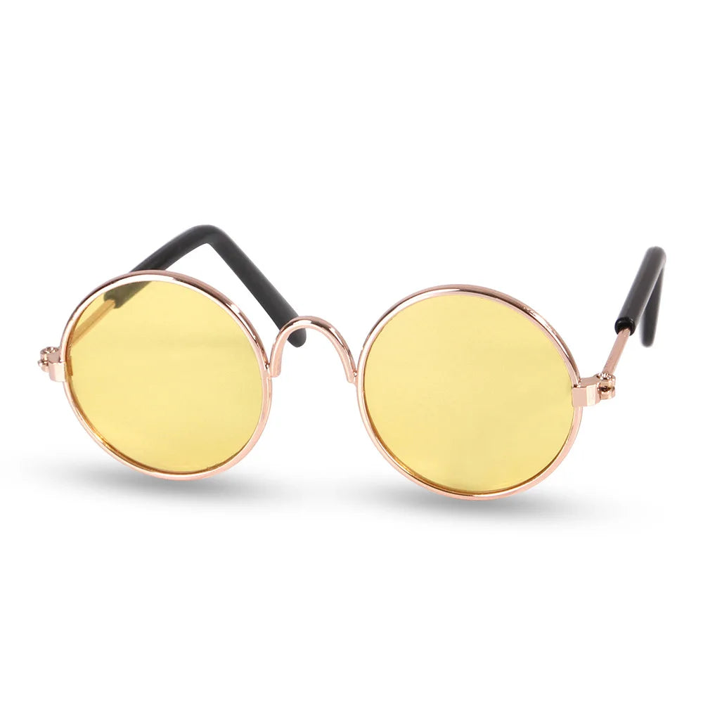 Vintage Round Pet Sunglasses for Cats & Small Dogs