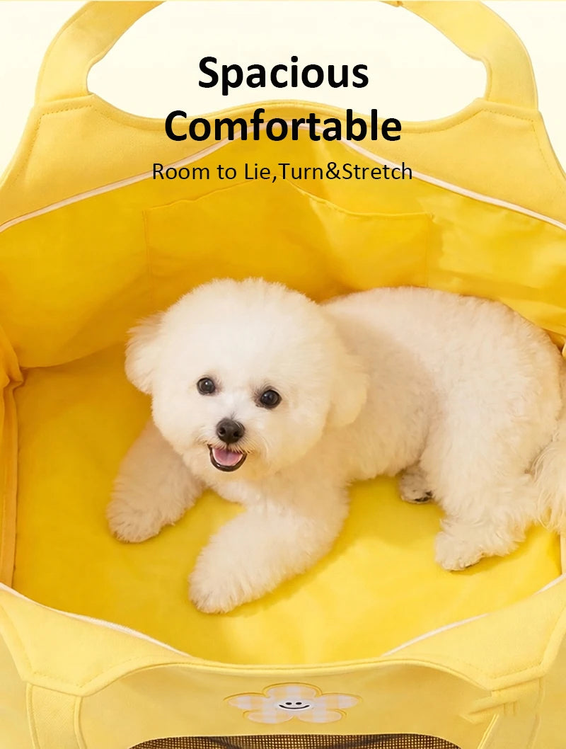 Canvas Pet Carrier Bag for Small Dogs & Cats — Up to 7.5kg
