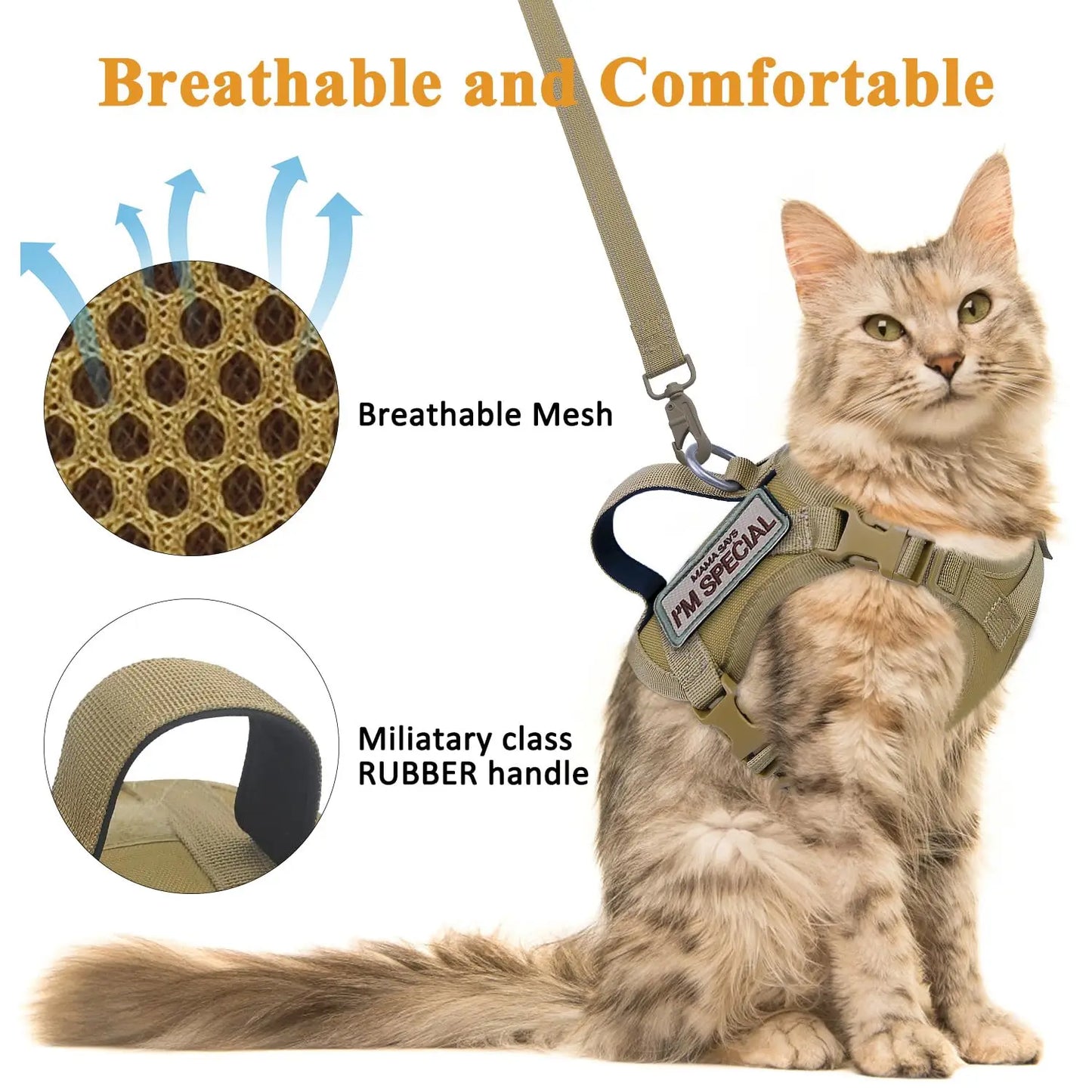 Escape-Proof Cat & Small Dog Harness Set