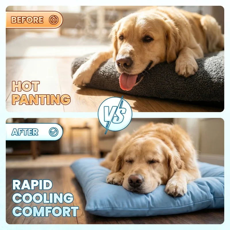 Extra Large Plush Grid Pet Bed Mat