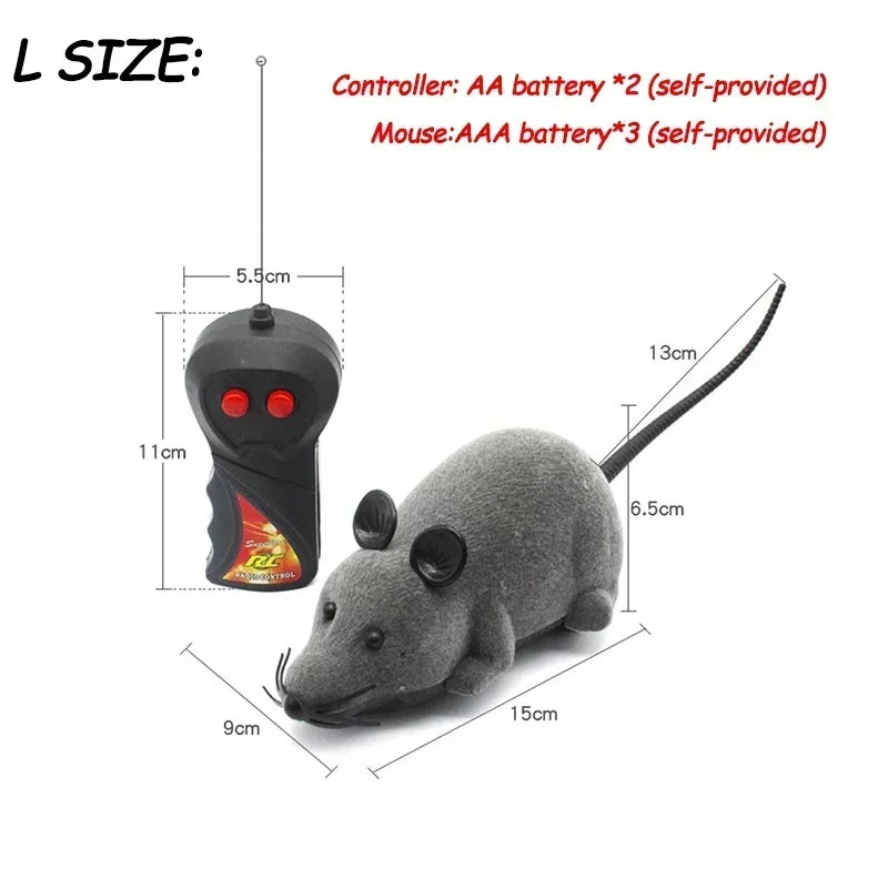 Remote Control Electronic Rat Cat Toy – Wireless RC Mouse for Cats & Kittens