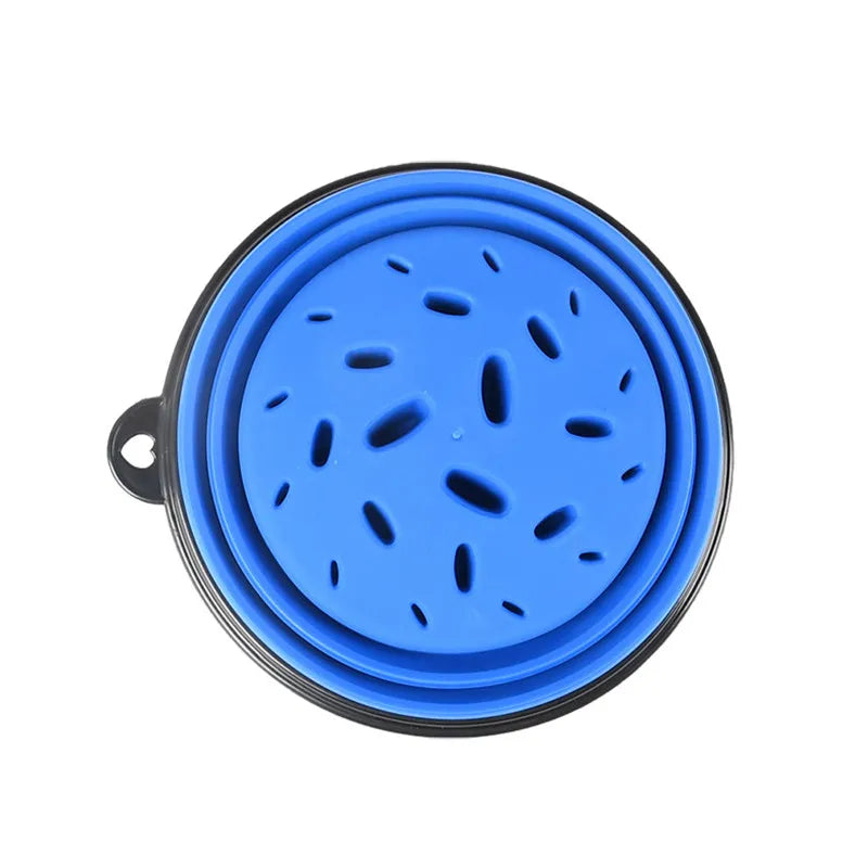 Foldable Dog Slow Feeder Travel Bowl