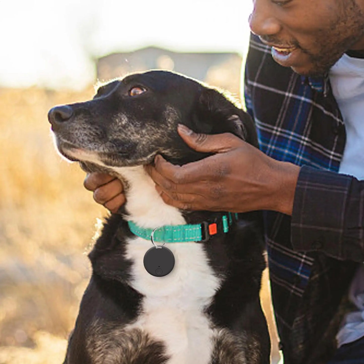 Round Bluetooth Anti-Lost Tracker Tag for Pets, Keys & Bags