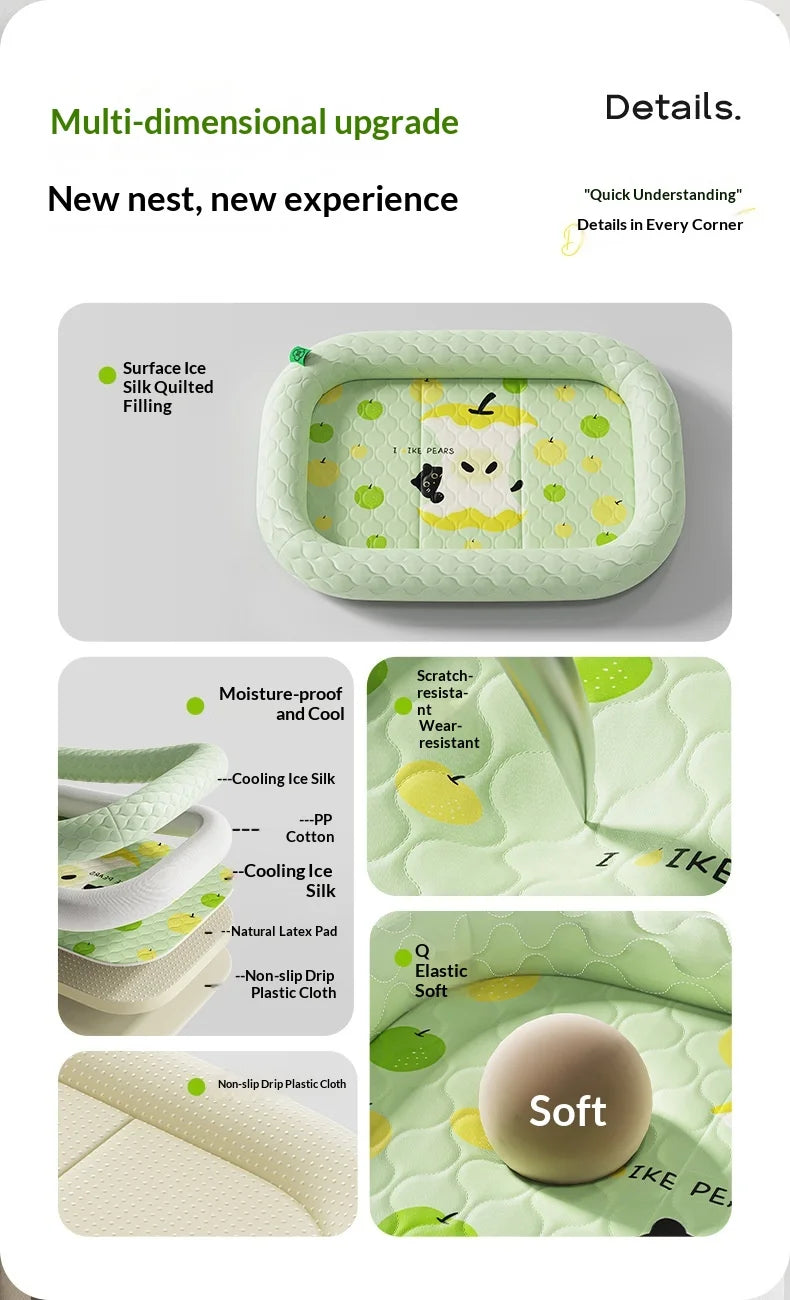 Ice Silk Cooling Mat for Dogs & Cats
