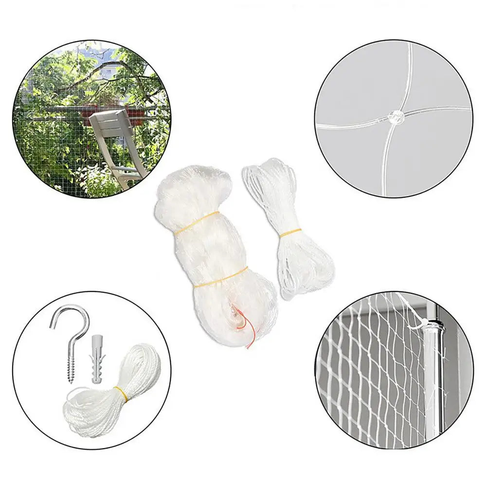 Cat Safety Net for Balconies, Windows & Stairs – Anti-Fall Nylon Mesh