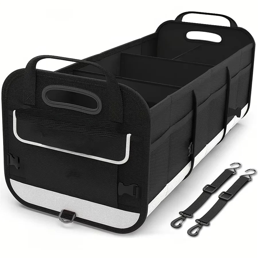 Large Car Boot Organiser with 5 Compartments — 95L Pet Travel Storage