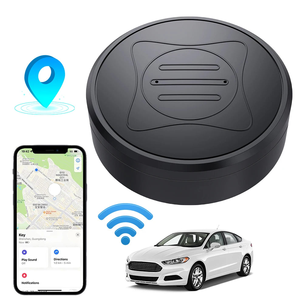 Mini GPS Tracker with Magnetic Mount | Anti-Loss Locator for Pets, Kids & Valuables