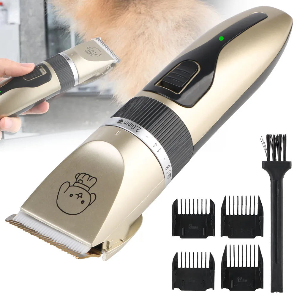 Electric Pet Hair Clipper & Grooming Set