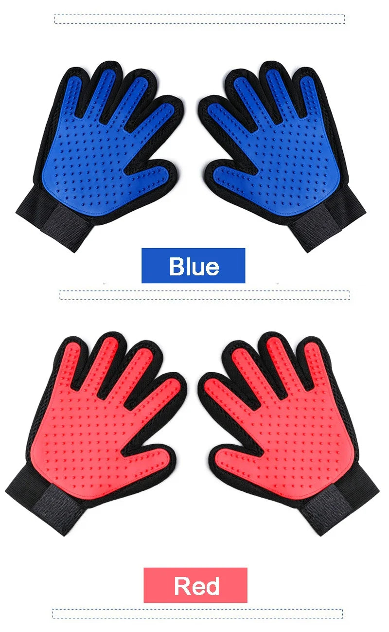 Silicone Pet Grooming Glove for Cats & Dogs