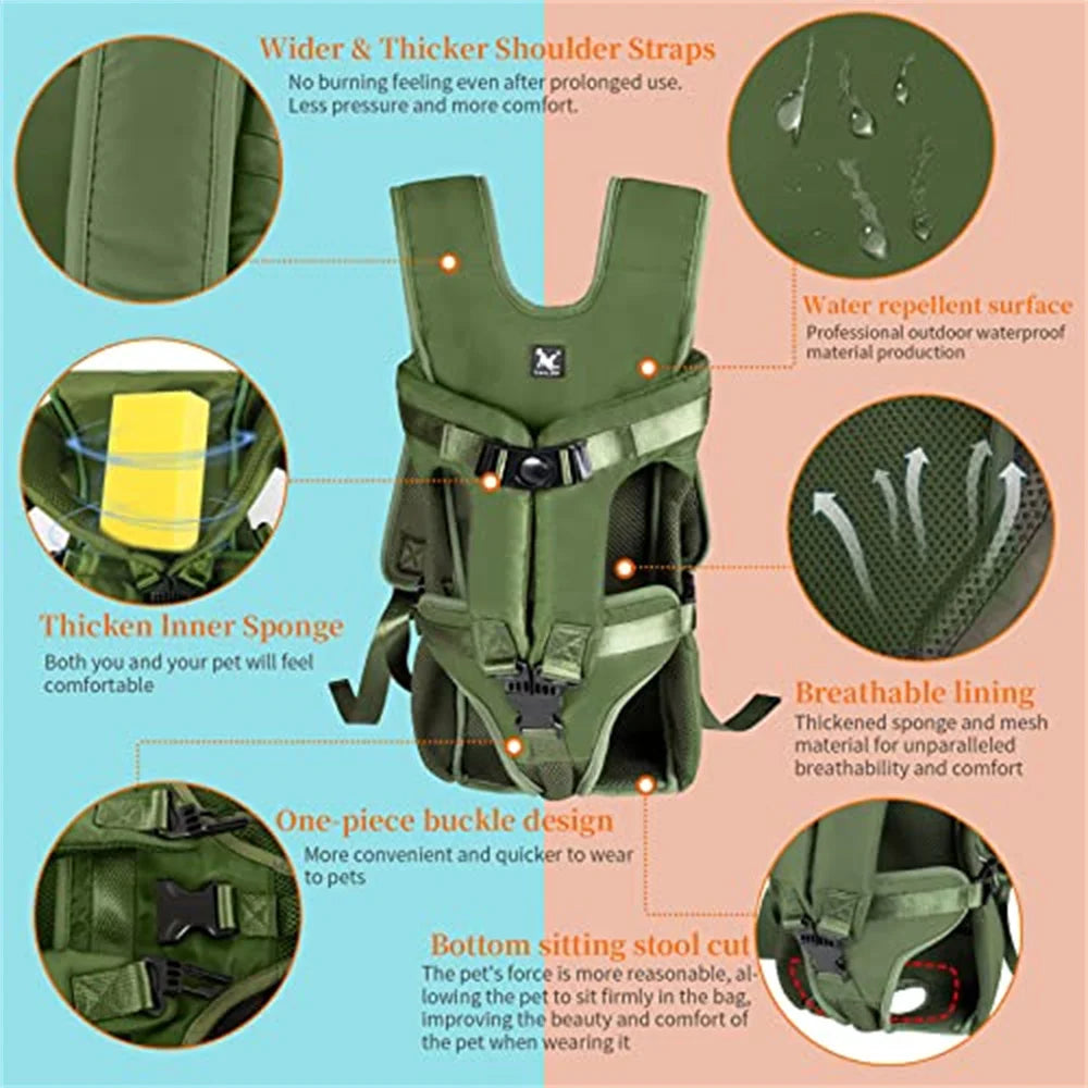 Breathable Pet Carrier Backpack for Small & Medium Dogs