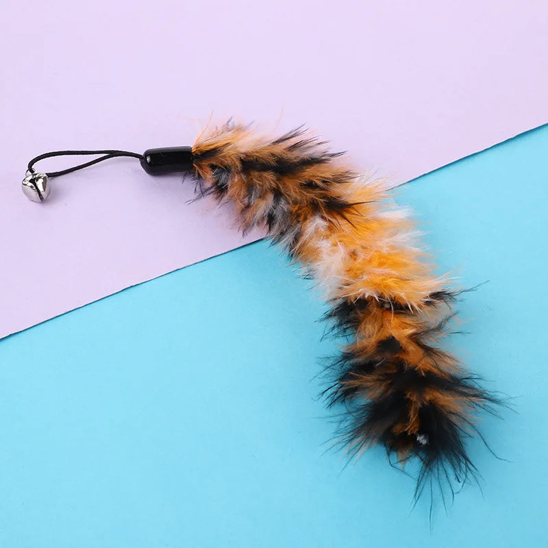 Ensemble d'accessoires de remplacement pour jouets pour chats avec souris, ver et balle