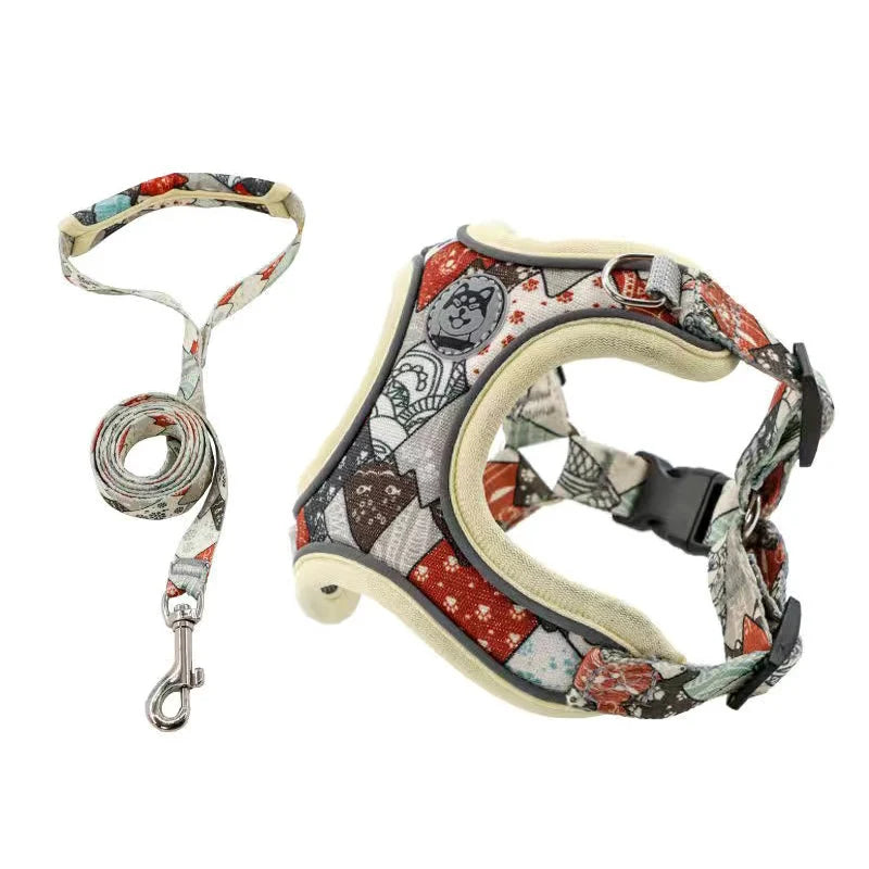 Adjustable Dog Harness & Leash Set