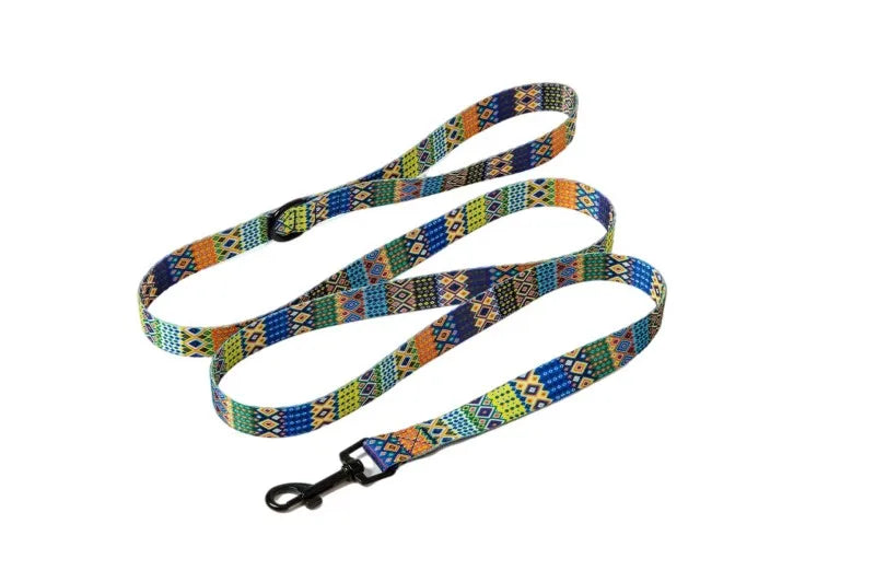 Bohemian Style Dog Collar & Leash Set – Adjustable for Small, Medium & Large Dogs