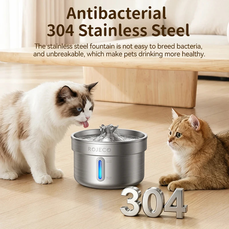 Stainless Steel Smart Pet Water Fountain