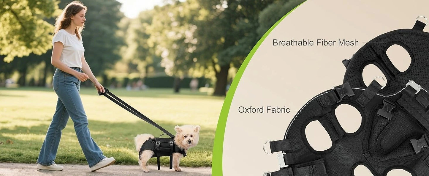 5-in-1 Dog Lift Harness & Sling Carrier with Spine Support
