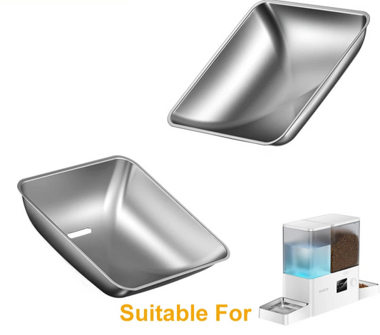 Stainless Steel Feeding & Water Bowl Set for 8.5L Automatic Pet Feeder