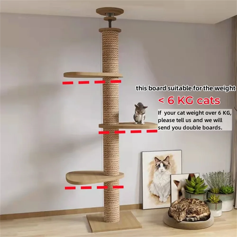 Adjustable Floor-to-Ceiling Cat Tree
