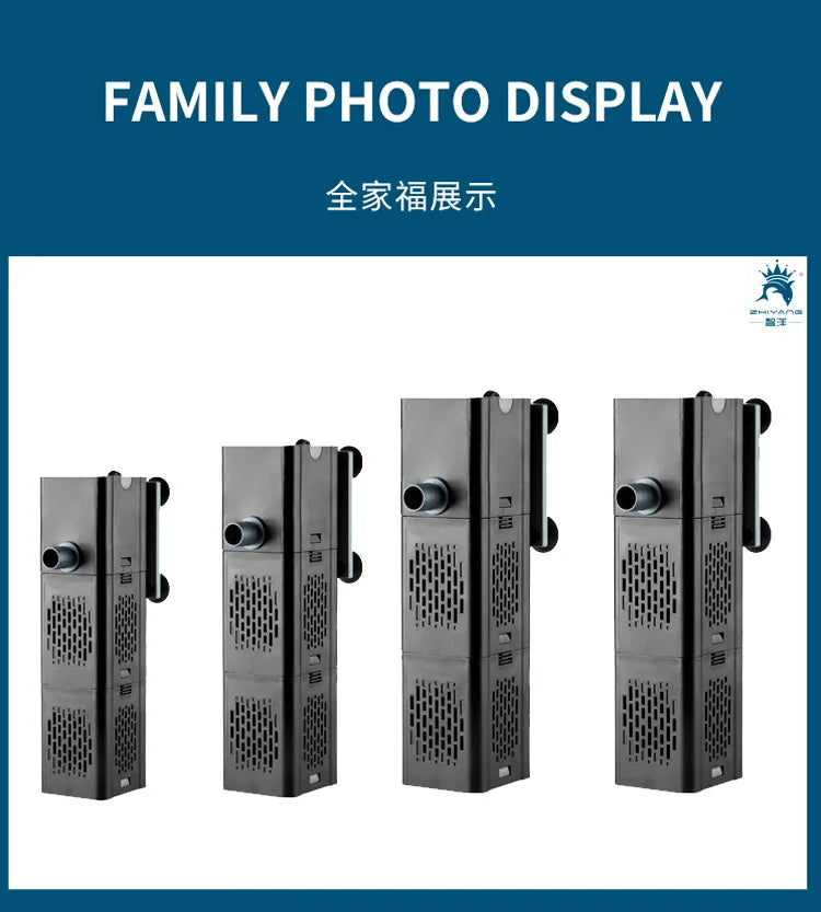 Internal Aquarium Filter with Spray Bar Outlet