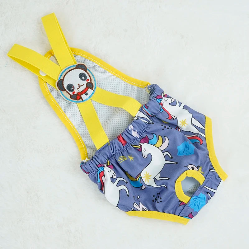 Cartoon Print Pet Dog Shorts Diaper Sanitary Physiological Pants Washable Female Short Panties Menstruation Underwear Briefs