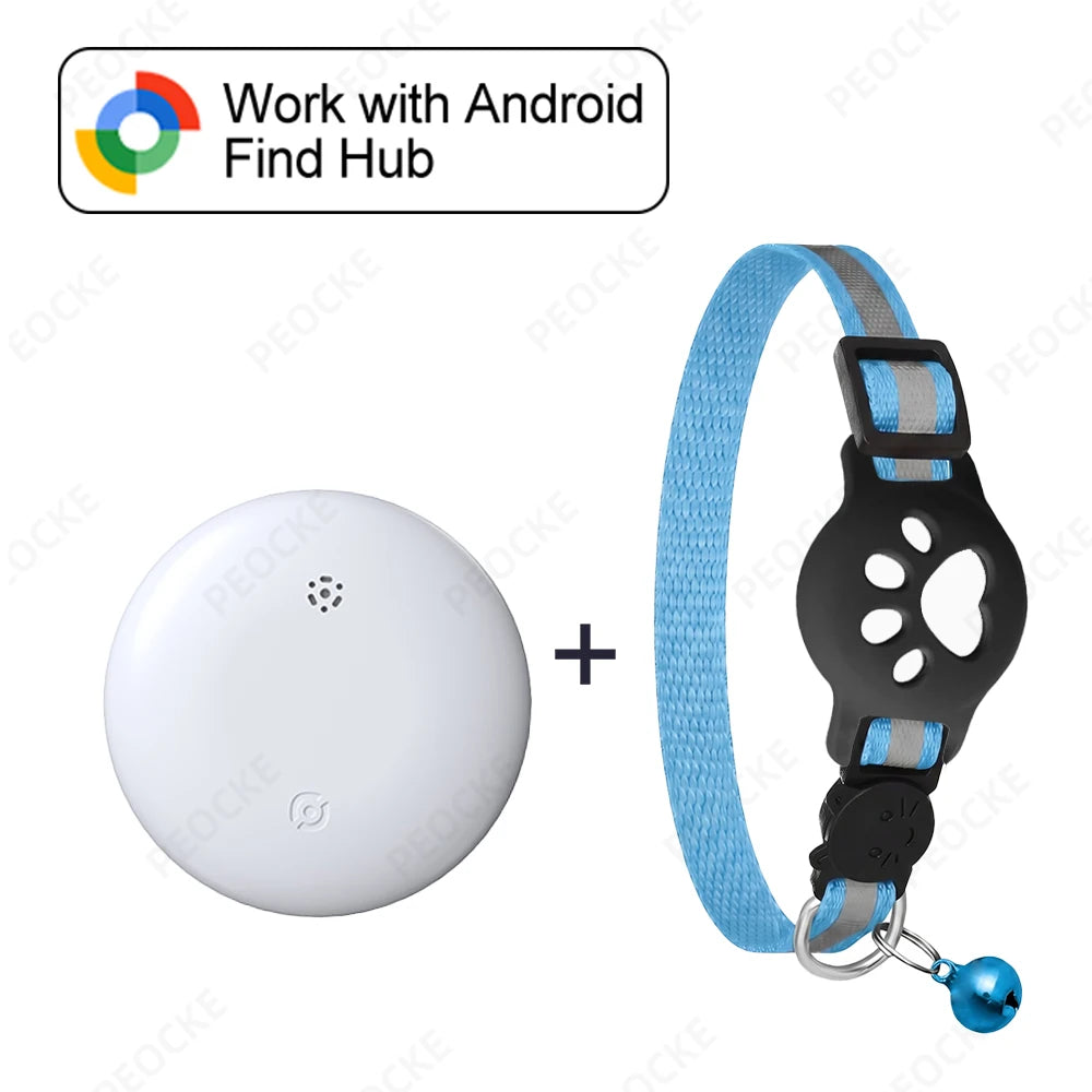 Google Find Hub Smart Location Tag for Android — Pet Collar, Keys & Bags