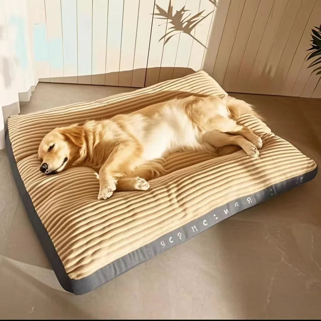Corduroy Dog Bed Mat – Thick Washable Sofa Pad for Medium & Large Dogs