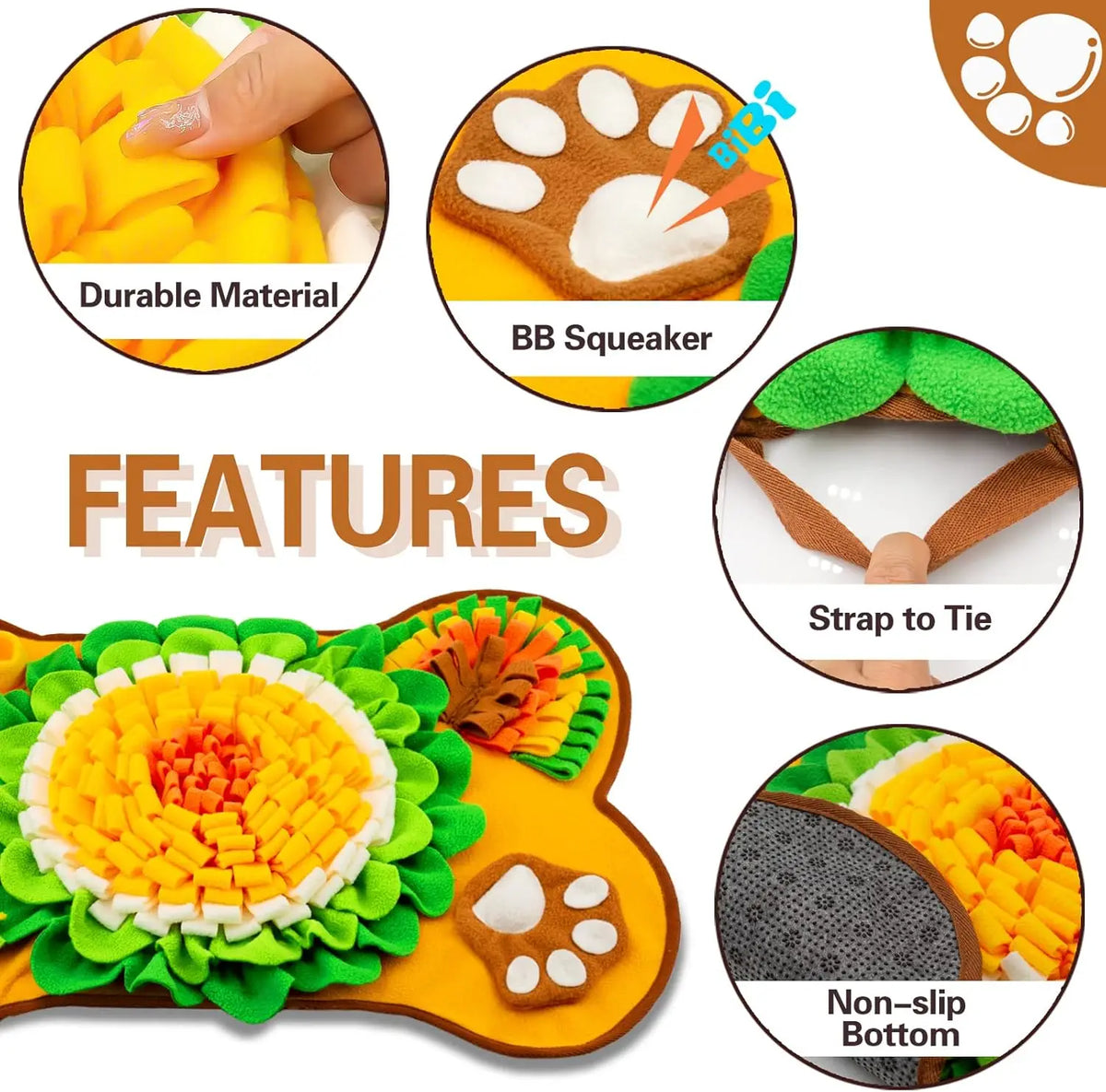 Fleece Dog Snuffle Mat