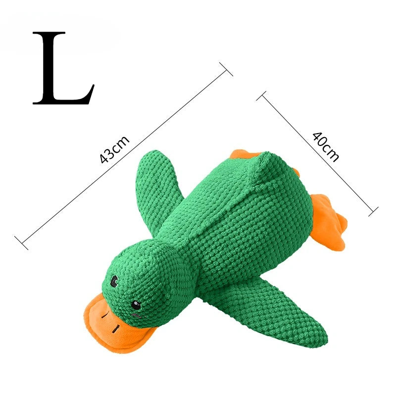 Plush Animal Dog Toy – Bite-Resistant Squeaky Comfort Toy