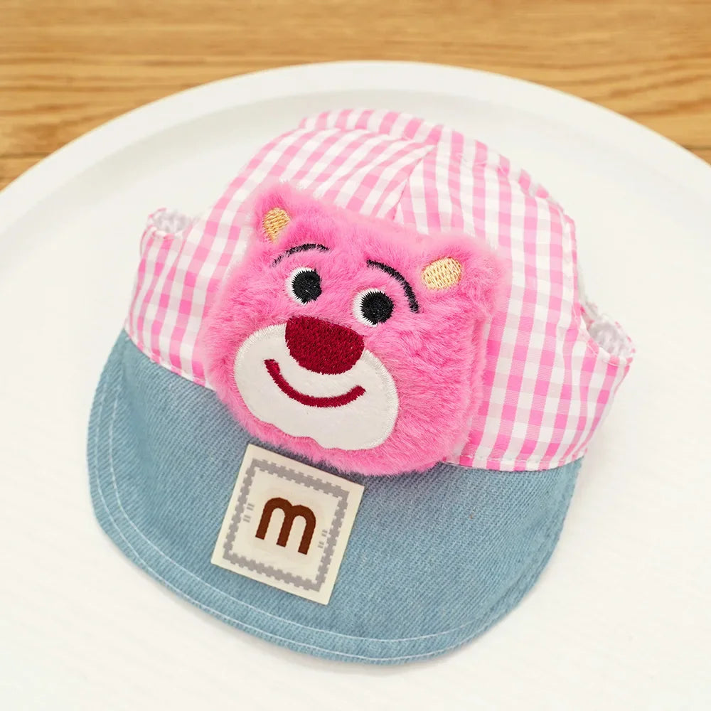 3-Piece Dog Harness, Leash & Sun Hat Set – Novelty Character Designs
