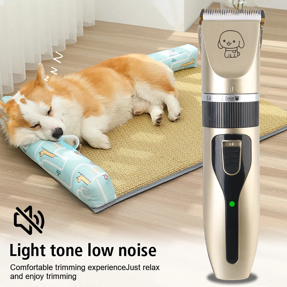 Electric Pet Hair Clipper & Grooming Set