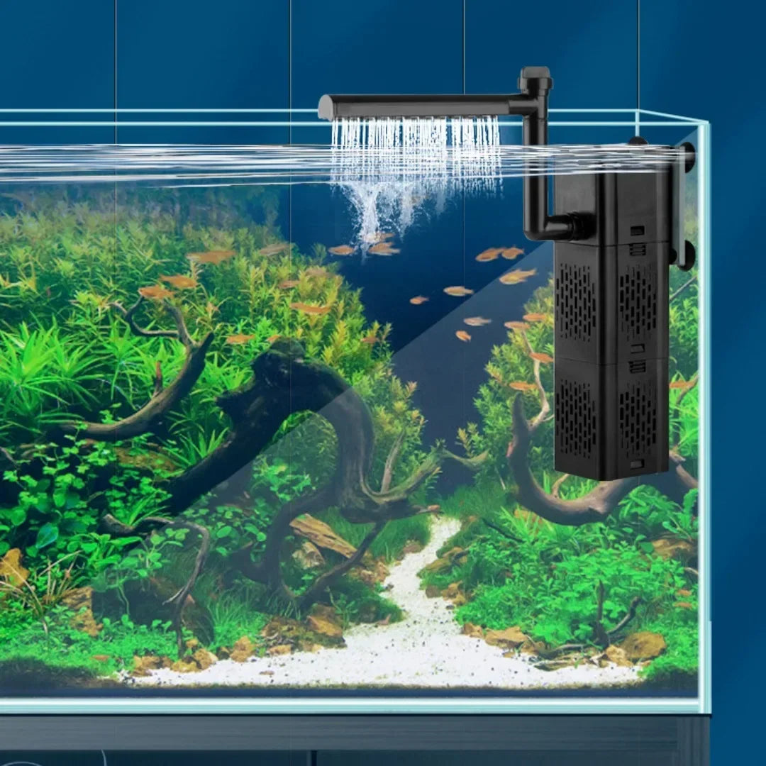 Internal Aquarium Filter with Spray Bar Outlet