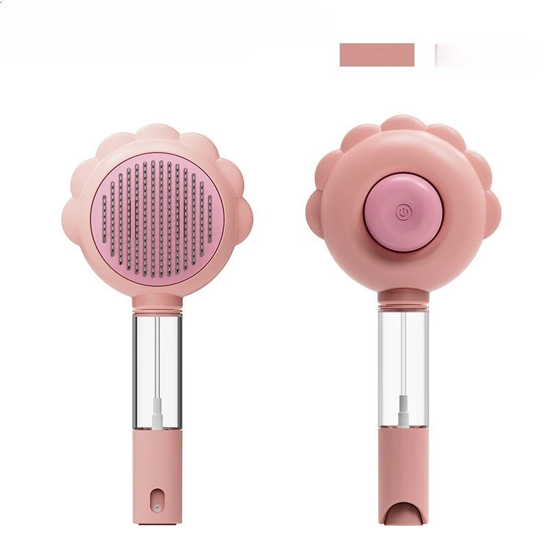 Pet Spray Comb with One-Button Hair Removal