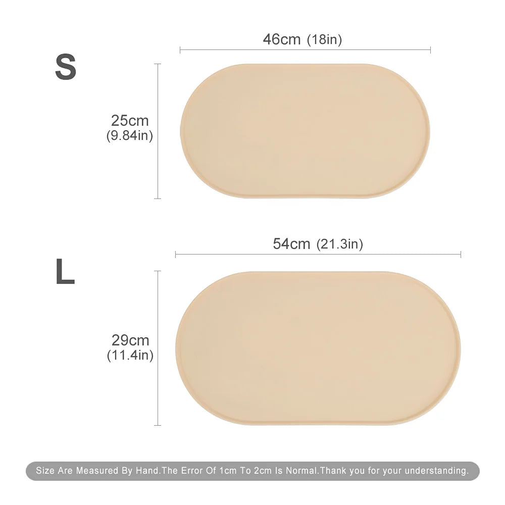 Non-Slip Silicone Pet Bowl Mat for Dogs & Cats