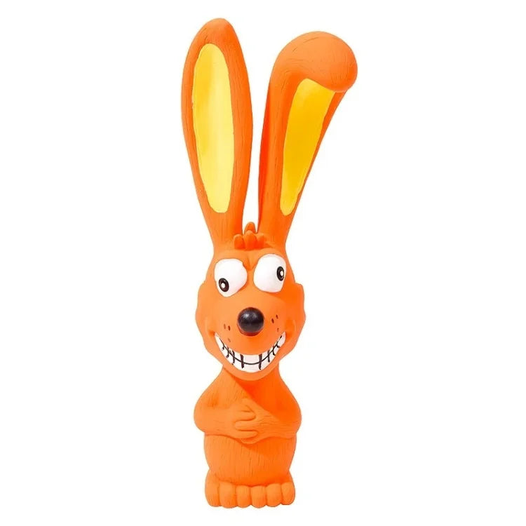 Squeaky Rabbit Latex Dog Chew Toy