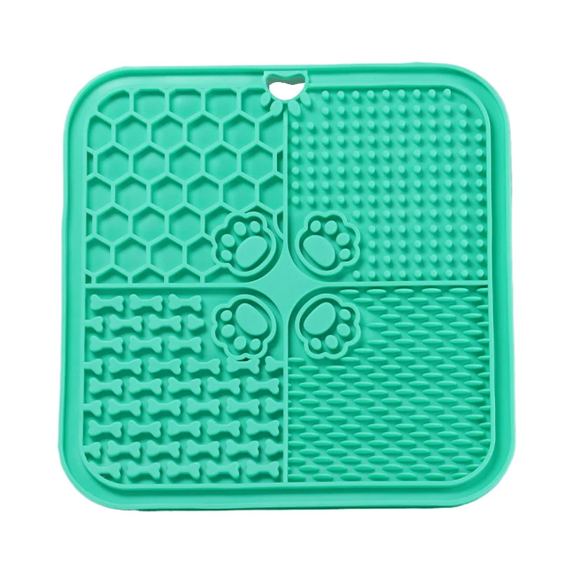 Silicone Slow Feeding Lick Mat with Spatula