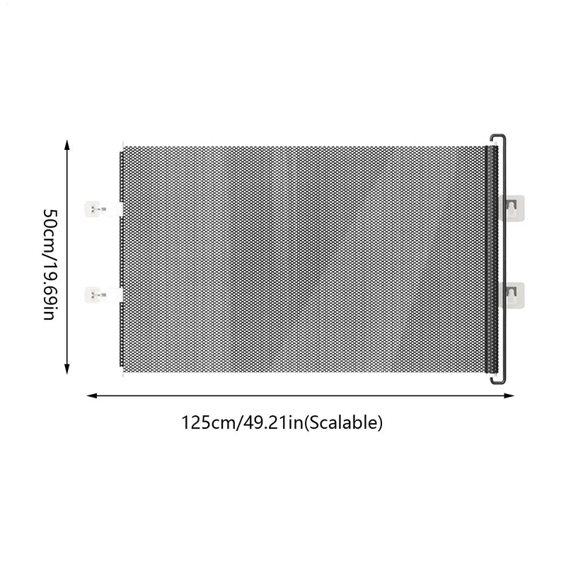 Retractable No-Drill Pet Barrier for Doorways, Stairs & Corridors