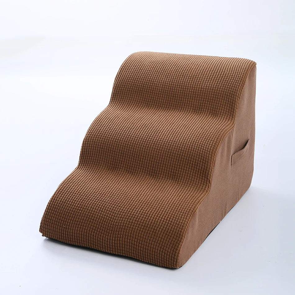 Sponge Pet Stairs for Dogs & Cats – 2 & 3 Step Climbing Ramp for Older Pets & Joint Pain