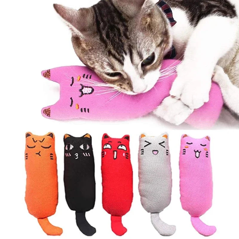 Catnip Plush Toy with Crinkle Sound - Dental Chew for Cats & Kittens