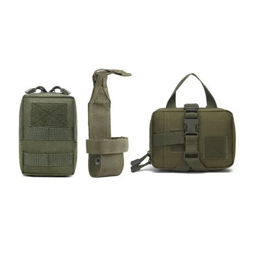 Dog Harness MOLLE Pouch Set with Belt